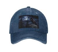 POEZJZW Raven in The Night - Gorra de béisbol ajustable para hombre y mujer, unisex, color negro, azul marino, Talla única