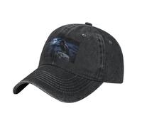 POEZJZW Raven in The Night - Gorra de béisbol ajustable para hombre y mujer, unisex, color negro, Negro, Talla única