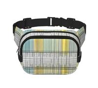Poezjzw Riñonera de viaje con patrones abstractos de matemáticas, adecuada para correr, ciclismo y aventuras al aire libre, almacenar teléfonos móviles y tarjetas de crédito, Negro -, Talla única