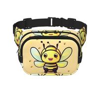 Poezjzw Riñonera de viaje Yellow Bee adecuada para correr, ciclismo y aventuras al aire libre, almacenar teléfonos móviles y tarjetas de crédito, Negro -, Talla única
