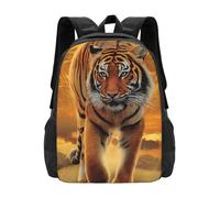 POEZJZW Rising Sun Tiger - Mochila informal para el colegio, para el día de las mujeres y deportes, bolsa de viaje para laptop