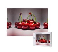 Poezjzw Rompecabezas clásico de cerezas chilenas para adultos, 1000 piezas, rompecabezas de madera moderno para decoración del hogar, juego intelectual, 75 x 50 cm