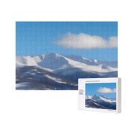 Poezjzw Rompecabezas clásico para adultos de Snowy Mountains Of B, rompecabezas de madera de 300 piezas, decoración moderna del hogar, juego intelectual, 40 x 28 cm