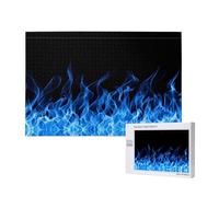 Poezjzw Rompecabezas de madera de 1000 piezas para adultos, diseño de llamas azules para decoración del hogar, decoración del hogar, 29.5 x 19.7 pulgadas