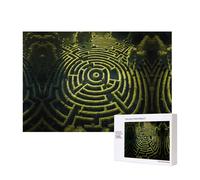 Poezjzw Rompecabezas de madera de laberintos para adultos, 300 piezas, para familia, amigos, decoración del hogar, arte de pared, 15.7 x 11 pulgadas
