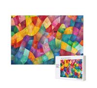 Poezjzw Rompecabezas de madera de mosaico para adultos, 300 piezas, para familia, amigos, decoración del hogar, arte de pared, 15.7 x 11 pulgadas