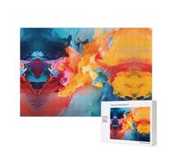 Poezjzw Rompecabezas de paleta derrocada para adultos, 300 piezas, rompecabezas de madera para familiares, amigos, decoración del hogar, arte de pared, 15.7 x 11 pulgadas