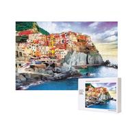 Poezjzw Rompecabezas para adultos, 300 piezas, adecuados para el ocio familiar y mejorar la capacidad práctica, patrón de paisaje Cinque Terre
