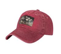 POEZJZW Running of The Horses - Gorra de béisbol para hombre y mujer, ajustable, unisex, color negro