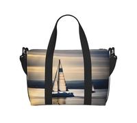 Poezjzw Smooth Sailing - Bolsa de viaje para fin de semana, bolsas de mano de mano para mujer, bolsas de hospital para trabajo de parto y parto, bolsa de equipaje nocturna, color negro, talla única,