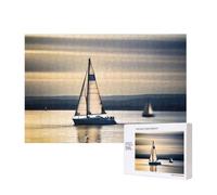 Poezjzw Smooth Sailing - Rompecabezas clásico para adultos, 300 piezas, rompecabezas de madera moderno para decoración del hogar, juego intelectual de 40 x 28 cm