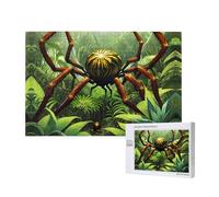 Poezjzw Spiders In The Woods - Rompecabezas clásico de madera de 1000 piezas, decoración moderna del hogar, juego intelectual, 75 x 50 cm