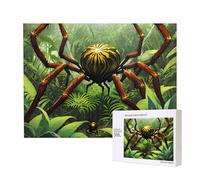 Poezjzw Spiders In The Woods - Rompecabezas clásico de madera de 500 piezas para decoración del hogar, juego intelectual de 38 x 52 cm