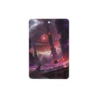 Poezjzw Strange Planet - Ambientadores para coche, 6 unidades, rectangulares, para colgar, aromaterapia, ambientadores perfumados para dormitorio, armario, zapatos, 6 unidades