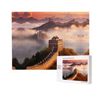Poezjzw The Great Wall Puzzles para adultos, 500 piezas, rompecabezas de madera para familia, amigos, decoración del hogar, arte de pared de 20.4 x 15 pulgadas