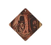 Poezjzw The Man In The Treehouse - Ambientadores para coche, 6 unidades, cuadrados, para colgar en tabletas de aromaterapia, ambientadores perfumados para dormitorio y baño