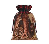 POEZJZW The Man In The Treehouse - Bolsa de regalo con cordón para aperitivos, bolsa de caramelos, perfecta para celebraciones, Navidad, cumpleaños, fiestas, etc