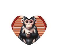 Poezjzw The Silent Monkey - Ambientadores para coche, 4 unidades, en forma de corazón, para colgar, aromaterapia, ambientadores perfumados para dormitorio y baño