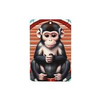 Poezjzw The Silent Monkey - Ambientadores para coche, 4 unidades, rectangulares colgantes, tabletas de aromaterapia, ambientadores perfumados para dormitorio y baño