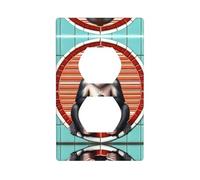 Poezjzw The Silent Monkey - Cubierta de pared con patrón de mono para interruptor de luz, placa decorativa para cocina, baño, dormitorio, decoración de granja