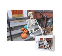 Poezjzw Thinking Skeleton Classic - Rompecabezas de madera de 300 piezas para decoración del hogar, juego intelectual de 28 x 40 cm