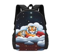 POEZJZW Tiger Cubs In The Clouds - Mochila para portátil con diseño de cachorros de tigre para enfermera, elegante, viajes, escuela, libros, mochilas casuales