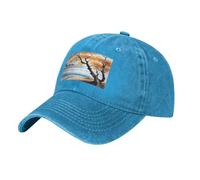 POEZJZW Tree at The Water'S Edge - Gorra de béisbol ajustable para cola de caballo, estilo vintage, para gimnasio, para mujeres, hombres, mujeres, regalos, color negro, azul, Talla única