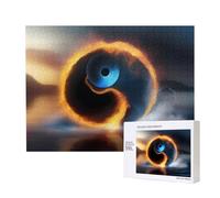 Poezjzw Water And Fire Tai Chi Classic - Rompecabezas de madera de 500 piezas, decoración moderna del hogar, juego intelectual 38 x 52 cm