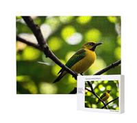 Poezjzw Yellow Bluebird - Rompecabezas clásico de madera de 500 piezas para decoración del hogar, juego intelectual de 38 x 52 cm