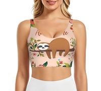 POEZJZW You are Awesome - Brasier deportivo para mujer, con estampado de perezoso, camiseta sin mangas para deportes, ejercicio, fitness, pilates, danza, Negro, XXL