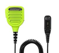 POFENAL APX 6000 APX 4000 - Micrófono de radio a prueba de agua con conector de audio de 3,5 mm compatible con Motorola XPR 6550 XPR 7550 (XPR 7550e Mic, verde)