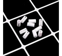 POFET - 10 piezas de repuesto de fibra óptica de 7 mm para bolígrafos de luz roja, color blanco