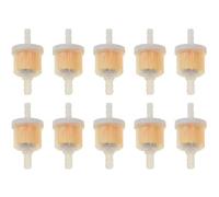 POFET 10 Piezas Universal de plástico en línea de Gas/Filtro de Combustible 6MM-7MM 1/4 Herramienta de Motor pequeño para 50cc 90cc 110cc 125cc 150cc Motocicleta Dirtbike ATV Scooter ciclomotor