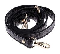 POFET 110 - 130 cm Ajustable de Piel auténtica Bolsa de Hombro Correa de Repuesto Accesorios - Negro