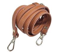 POFET 110-130 cm Ajustable de Piel auténtica para Bolso de Hombro, Correa de Repuesto, Accesorios de Bolsa de Repuesto, Color marrón