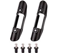 POFET 2 clips de montaje para palas de kayak, soporte universal de plástico para palas de kayak, accesorios de paleta de kayak y clips de red de pesca (4 tornillos incluidos)