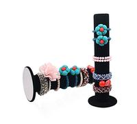 POFET 2 PCS Organizador de Pulseras Vertical, Joyas Exhibidor Para Pulser, Expositor de Joyas de Terciopelo, Soporte Para Joyas En Torre Vertical