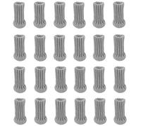 POFET 24 unids silla pierna calcetines muebles pierna calcetines de punto muebles tapas antideslizante silla patas piso protectores silla patas patas sillas gris