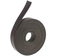 POFET 5 metros de tiras de cuero para manualidades de cuero, 2 cm de ancho, cordón plano de cuero y cordones, color negro
