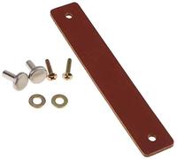 POFET 5pcs Nordic Armario Gabinete Puerta Manija Suave Cuero PU Manijas de Puerta para Armario Tiradores de Cajón Muebles Hardware (26 x 156mm) - Marrón
