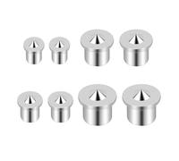 POFET 8 piezas pasador central, puntos de herramientas de alineación de madera, clavija central de taladro de marcador de acero inoxidable para herramientas de perforación de carpintería,