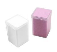 POFET 800 Uds almohadillas quitaesmalte de uñas pegamento para extensión de pestañas almohadillas de limpieza almohadillas de algodón de limpieza 48x48mm para maquillaje belleza cuidado de uñas
