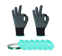 POFET 9PCS Bandas de Silicona para sublimación Vaso Elástico Sublimación Espacios en Blanco Vasos Kit de Bandas de Silicona con Cinta Resistente al Calor y Guantes