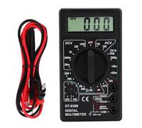 POFET AC/DC Mini Digital Pantalla LCD Multímetro Zumbador Voltímetro Amperímetro Ohmímetro Probador Voltaje Ohm Volt de Medidor