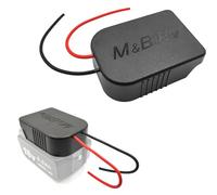 POFET Adaptador de batería, Adaptador de Ruedas eléctricas para Bosch/Makita 18V 14,4 V, Adaptador de Conector de Montaje de batería, Soporte de Base con Cables de 12 AWG