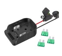 POFET Adaptador de Rueda eléctrica con Fusible e Interruptor, Adaptador de batería Seguro para Makita, batería de Litio de 18V para Bricolaje, Juguetes para Coches de Control Remoto, robótica