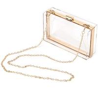 POFET Bolso Bandolera Transparente para Mujer - Aprobado por el Estadio para Eventos Deportivos, Novia, Despedida de Soltera, Graduación y Concierto