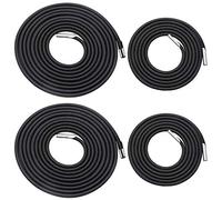 POFET - Cordón universal con cordones elásticos para silla de jardín (4 unidades), color negro