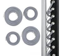 POFET Cordones de repuesto universales para silla reclinable de gravedad cero, reclinables de jardín, tumbonas y sillas elásticas, paquete de 4, gris