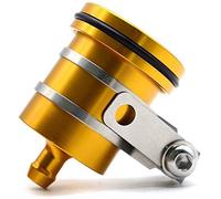 POFET Depósito de líquido de Embrague de Freno de Aluminio para Motocicleta, Copa de Aceite Delantera o Trasera para CBR 125R 150R 1000RR 1100R GROM MSX12 ect. - Amarillo